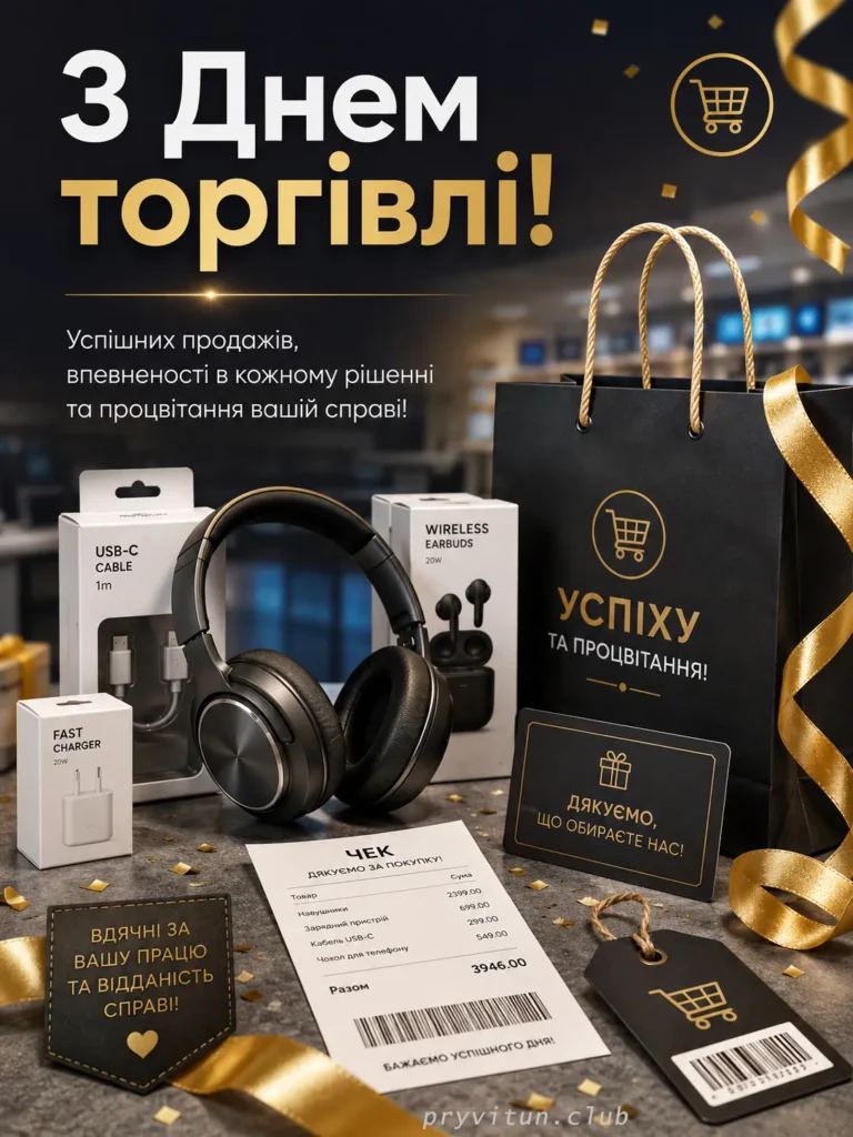 Вітаю з професійним святом продавця