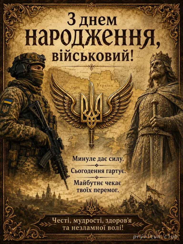 Вітання мужньому захиснику