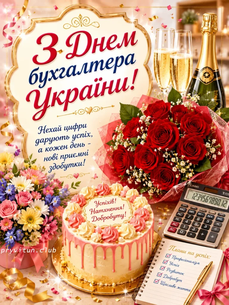 З Днем бухгалтера та нових успіхів