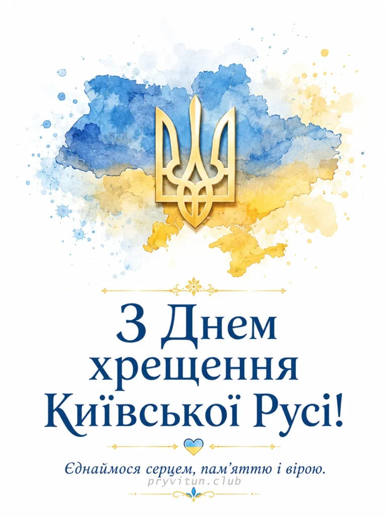 З Днем Хрещення Київської Русі