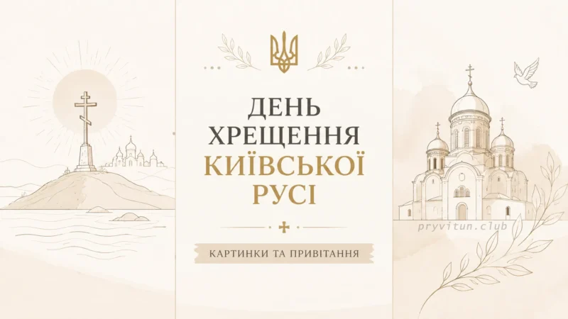 День Хрещення Київської Русі: картинки та привітання