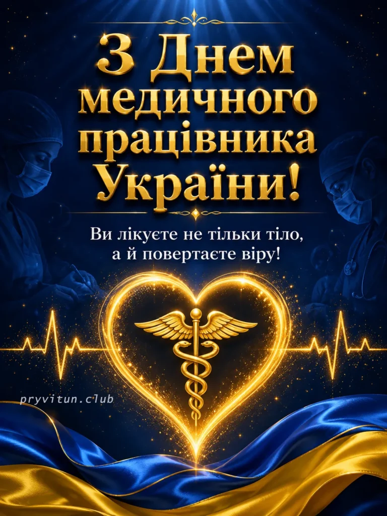 З Днем медика та міцного здоров'я