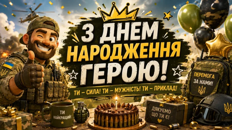 З днем народження побратиму