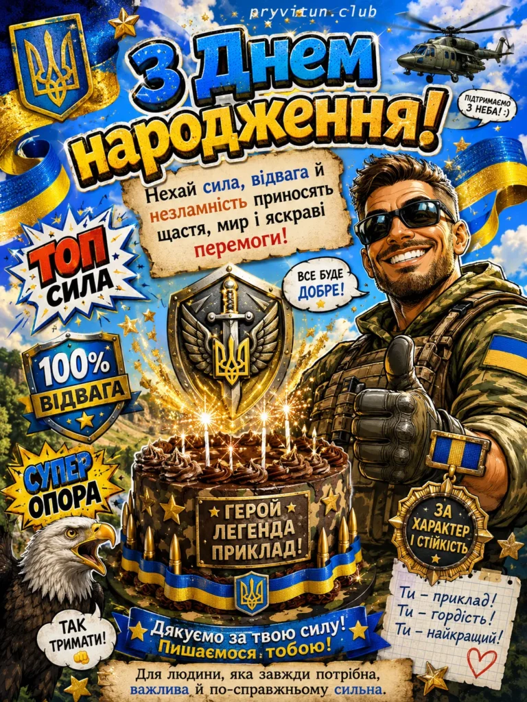 З днем народження сміливому воїну