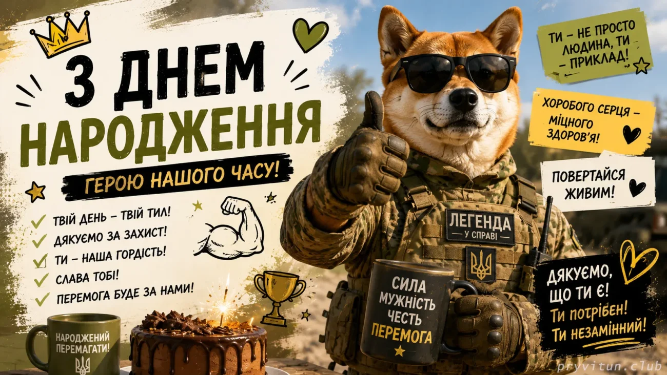 З днем народження сильному духом