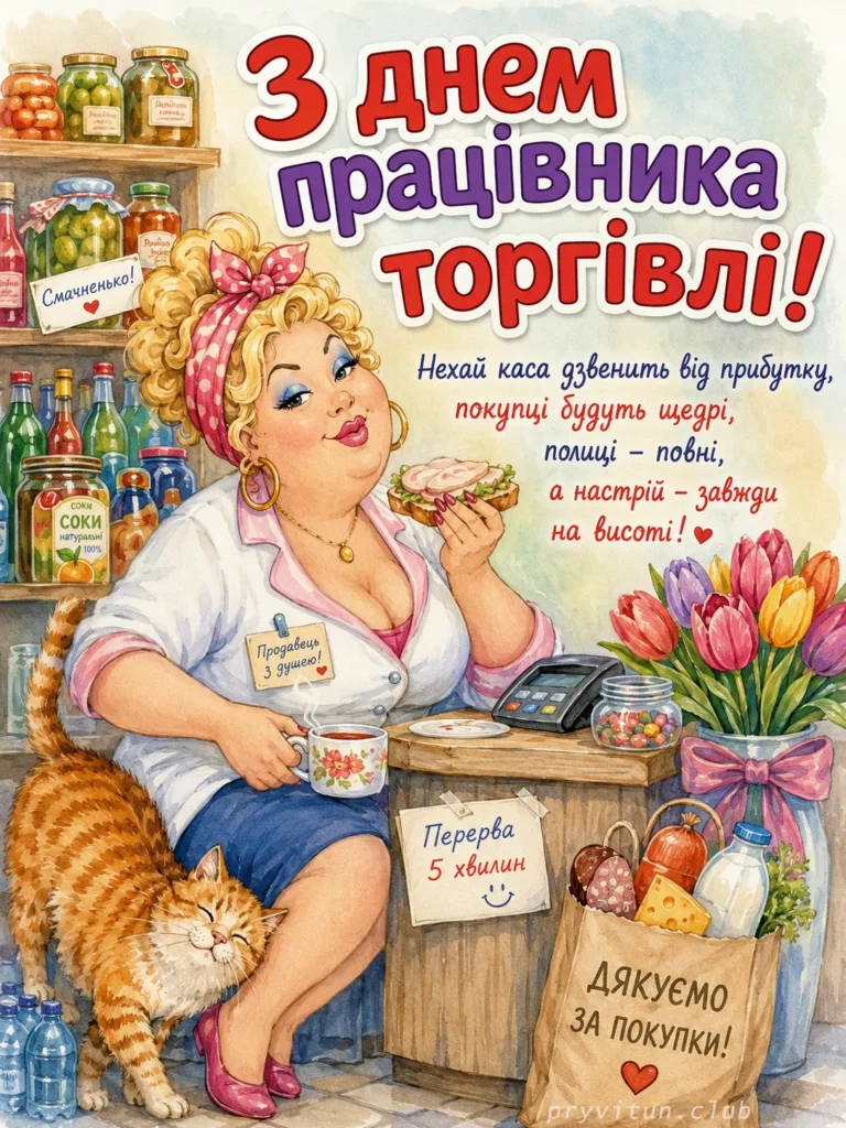 З Днем працівника торгівлі від щирого серця