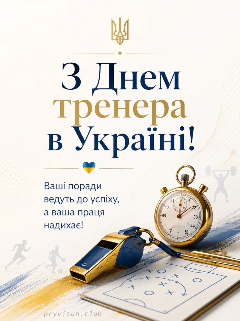 З Днем тренера та великих досягнень