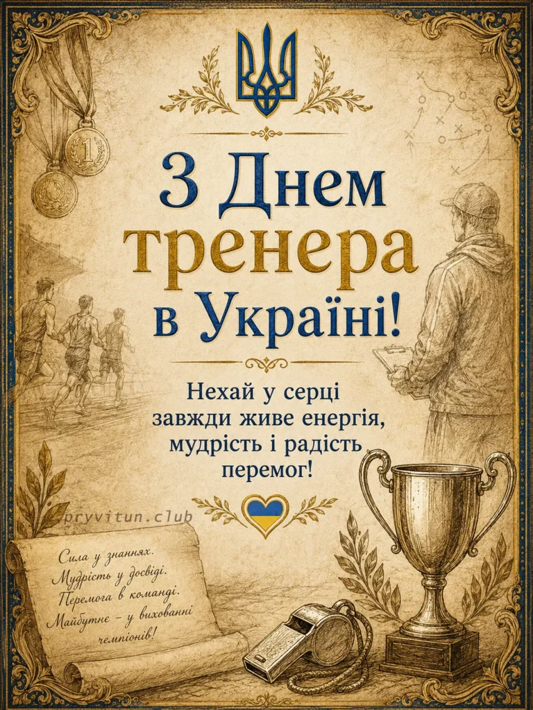 З Днем тренера від щирого серця