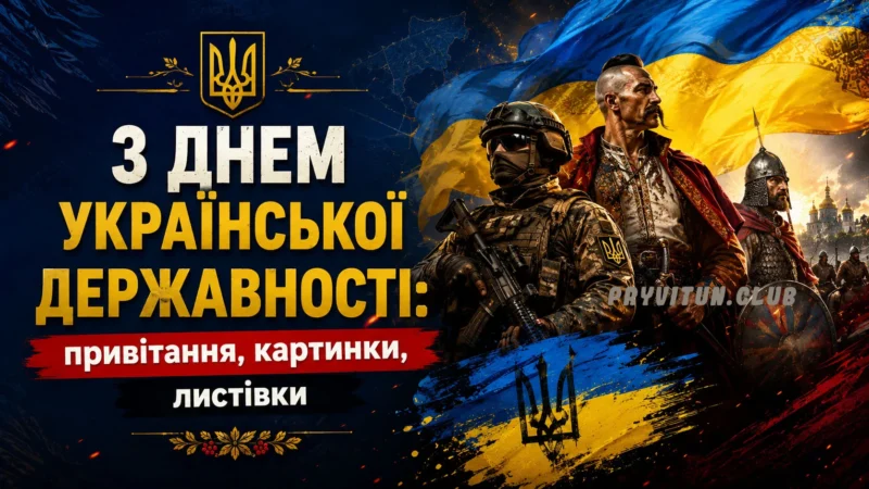 З Днем Української Державності: привітання, картинки, листівки