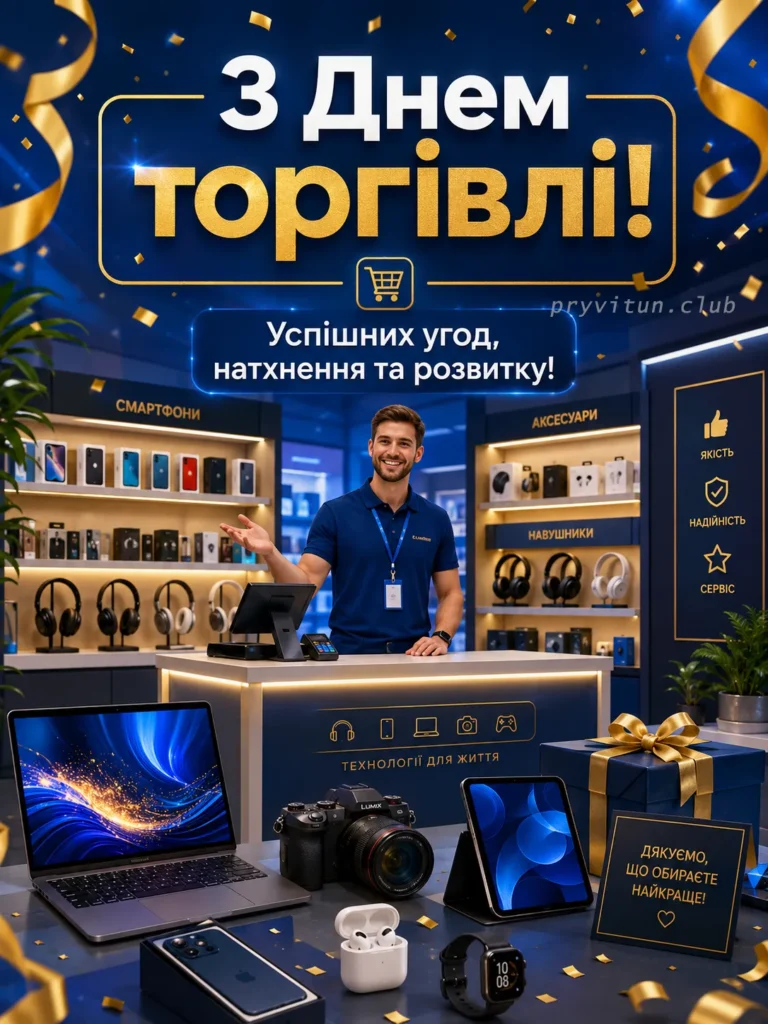 Зі святом працівників магазинів