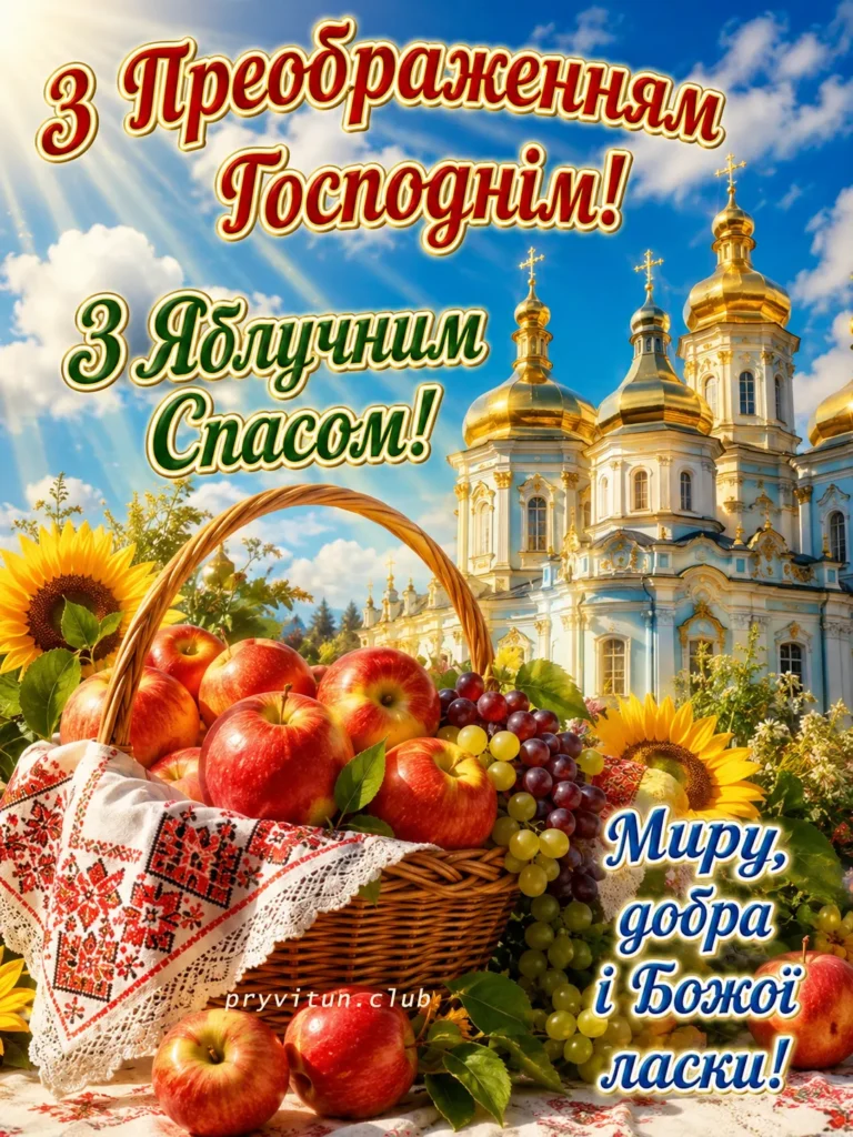 Благословенного свята Преображення
