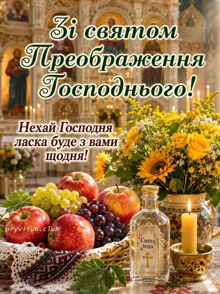 Яблучний Спас щирі побажання