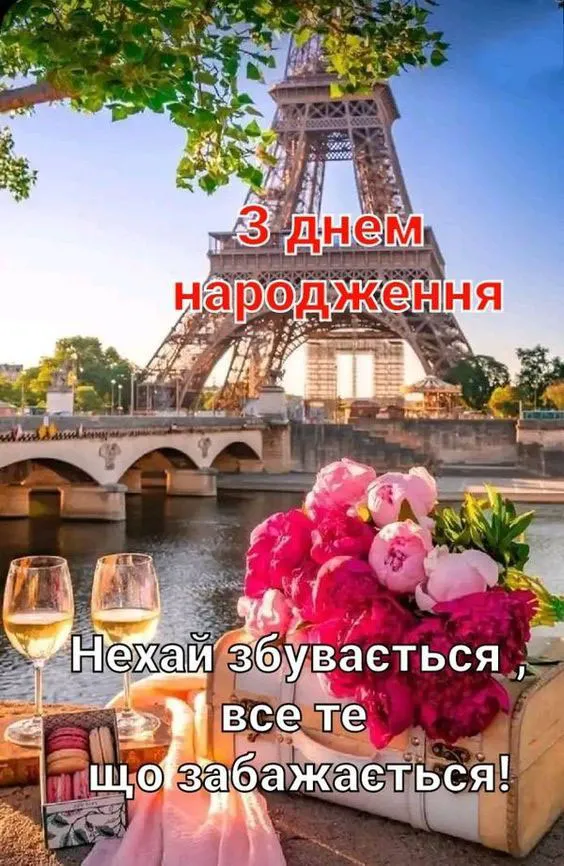 Щире привітання з днем народження