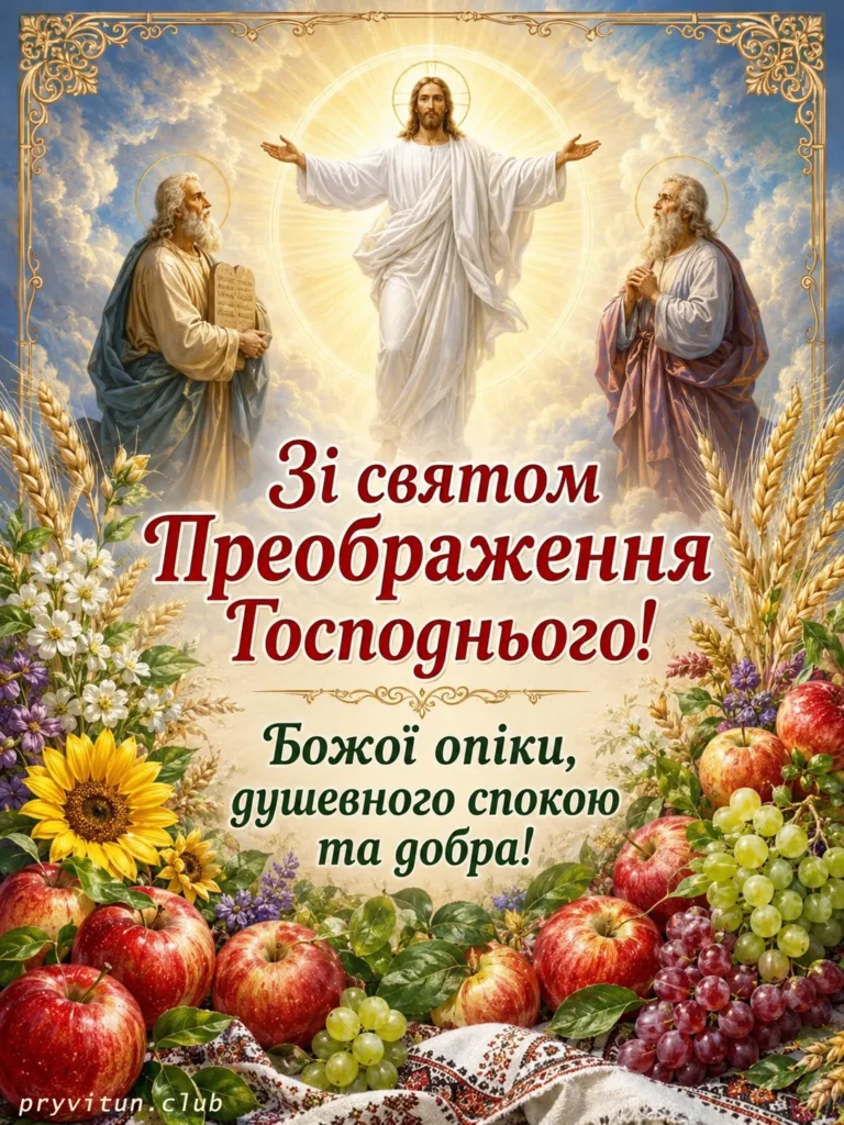 Вітаю зі Спасом та Преображенням