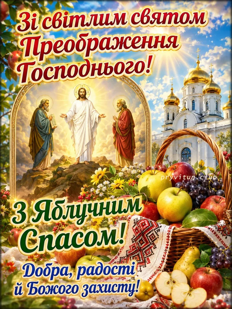 З Яблучним Спасом від щирого серця