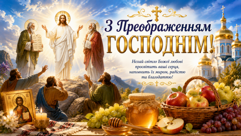 З Преображенням Господнім: красиві картинки та привітання