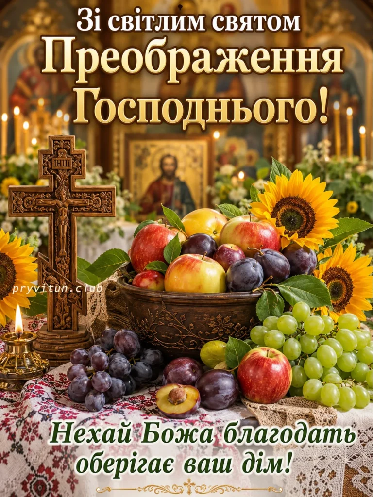 Зі святом Яблучного Спаса