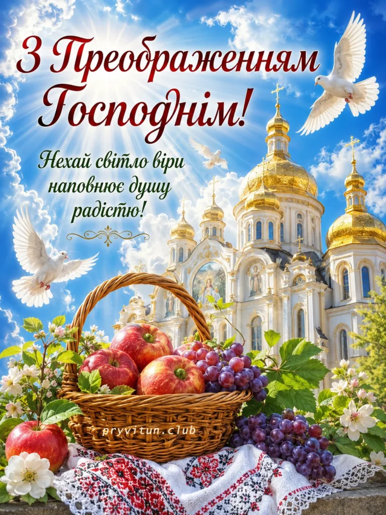 Зі святом Преображення Господнього