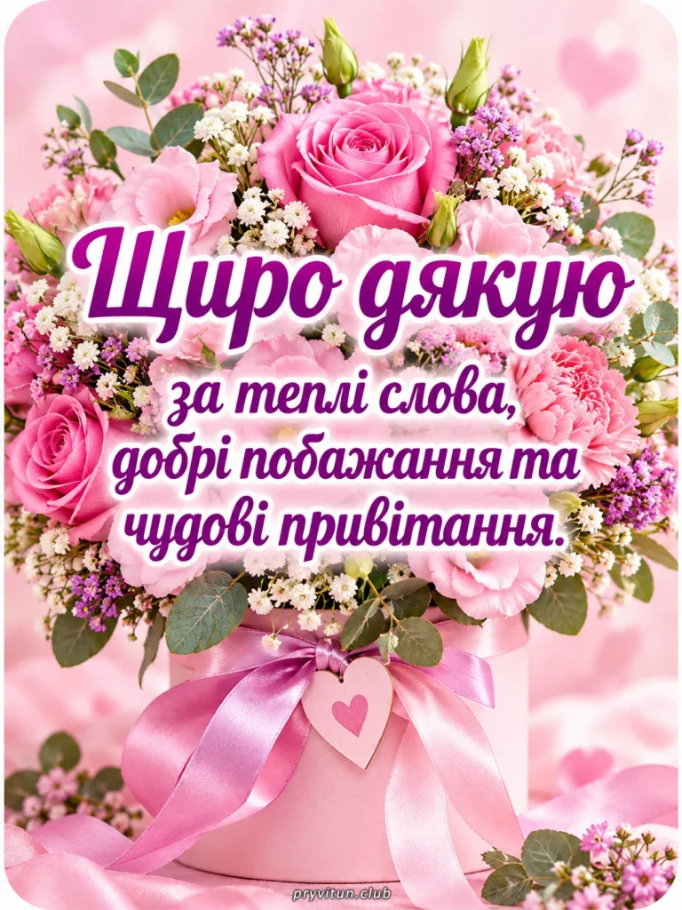 Безмежно вдячна за ваші побажання