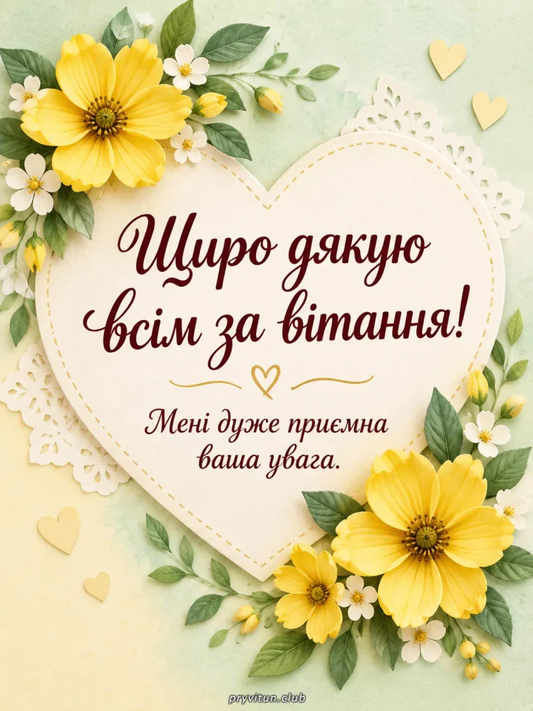 Безмежно вдячний за ваші побажання