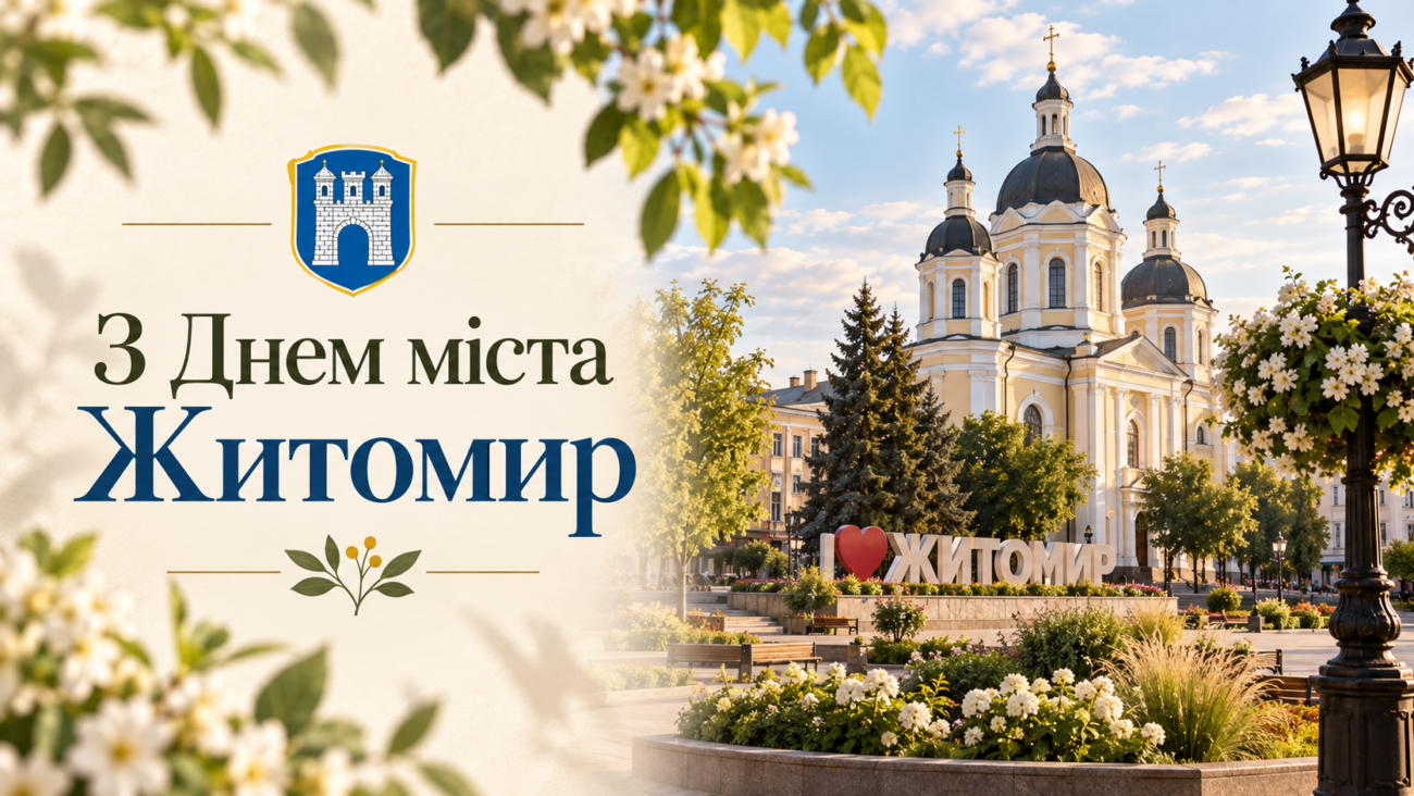 День міста Житомир красиві картинки та привітання
