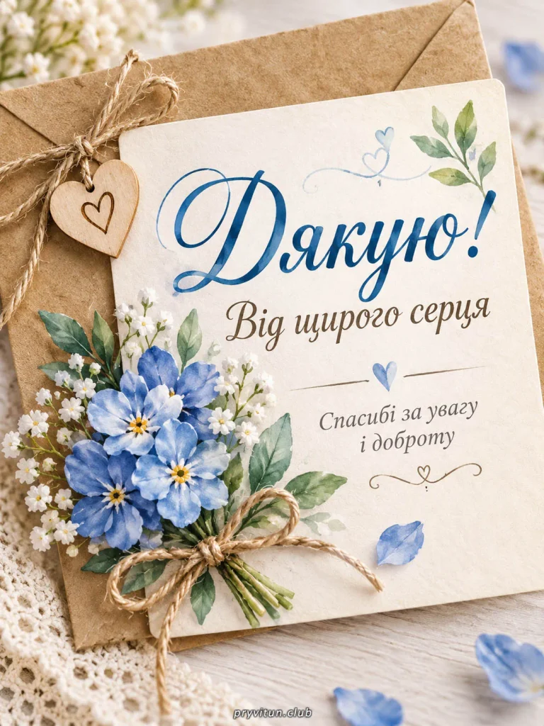 Дякую від щирого серця