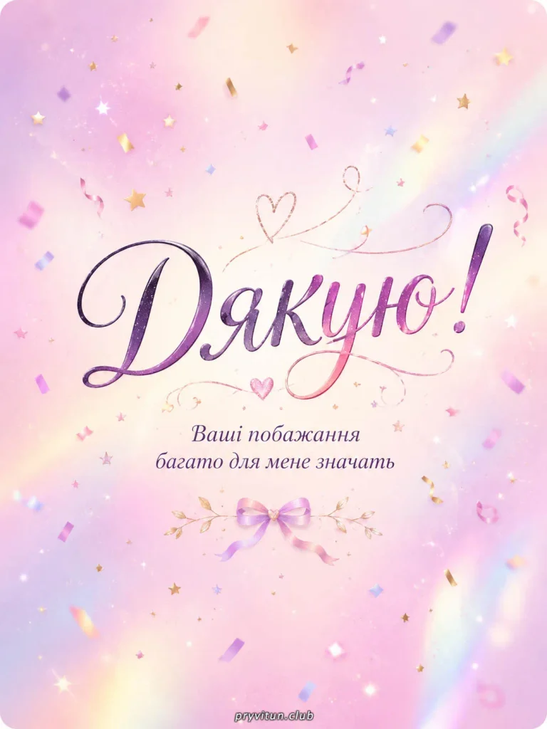 Дякую за приємні моменти
