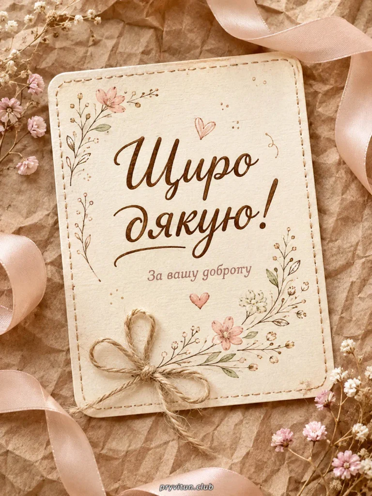 Дякую за щирість