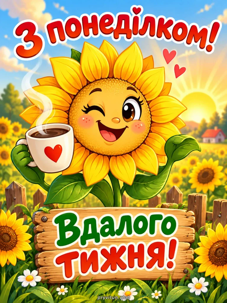 Доброго понеділкового ранку