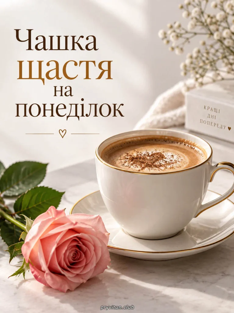Доброго ранку понеділка
