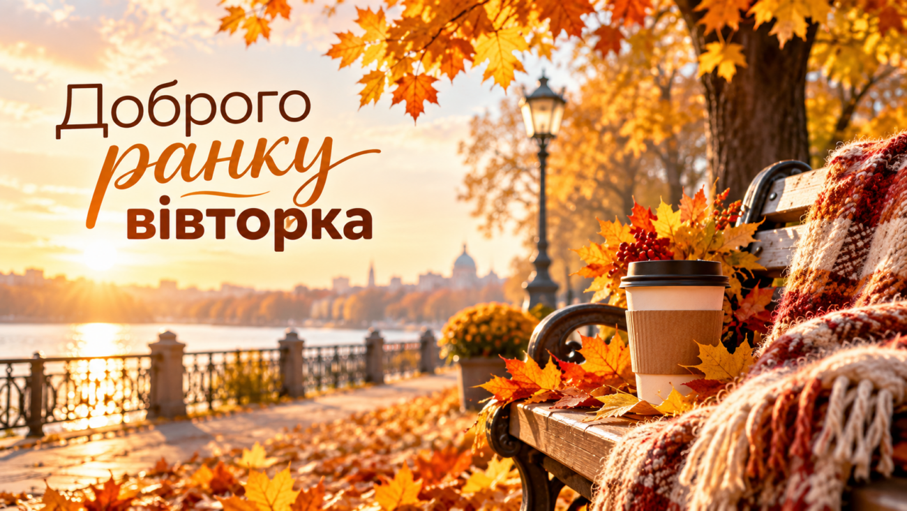 Доброго ранку вівторка затишні, осінні картинки та теплі слова