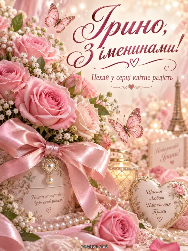 Ірино, вітаю з Днем ангела