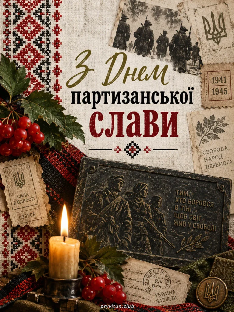 Картинка з Днем партизанської слави