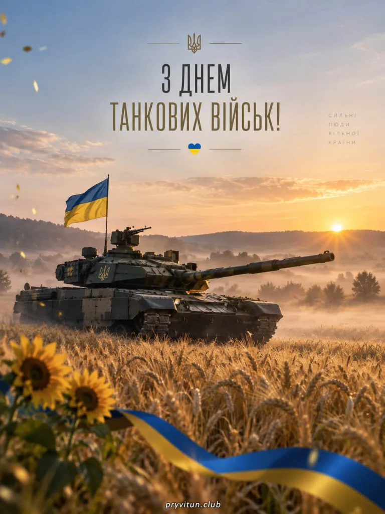 Картинка з Днем танкіста України