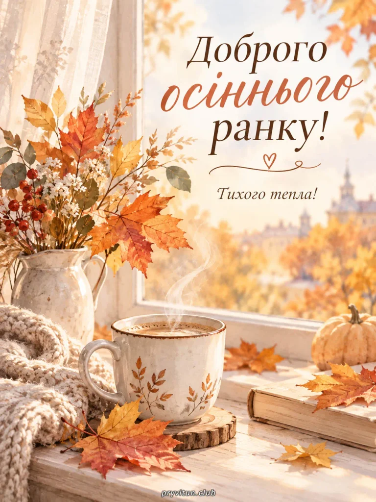 Красива листівка з Днем осіннього рівнодення