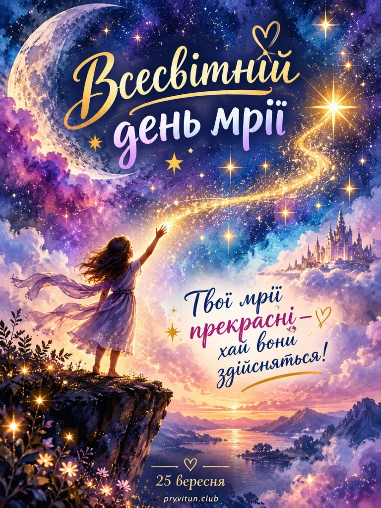 Мрій сміливо та вір у себе