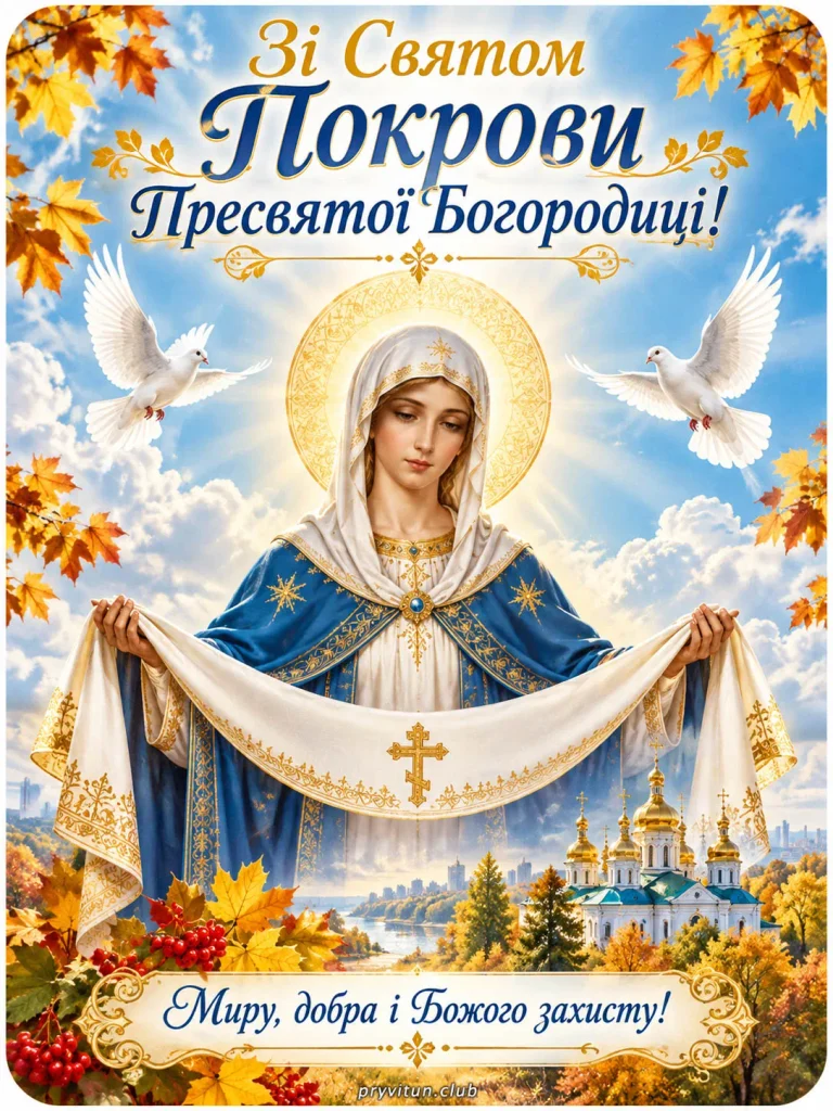 Миру та добра у свято Покрови