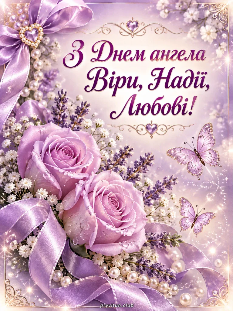 Надіє, радості та любові в День ангела