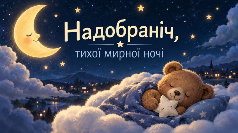 Надобраніч, тихої мирної ночі: нові картинки