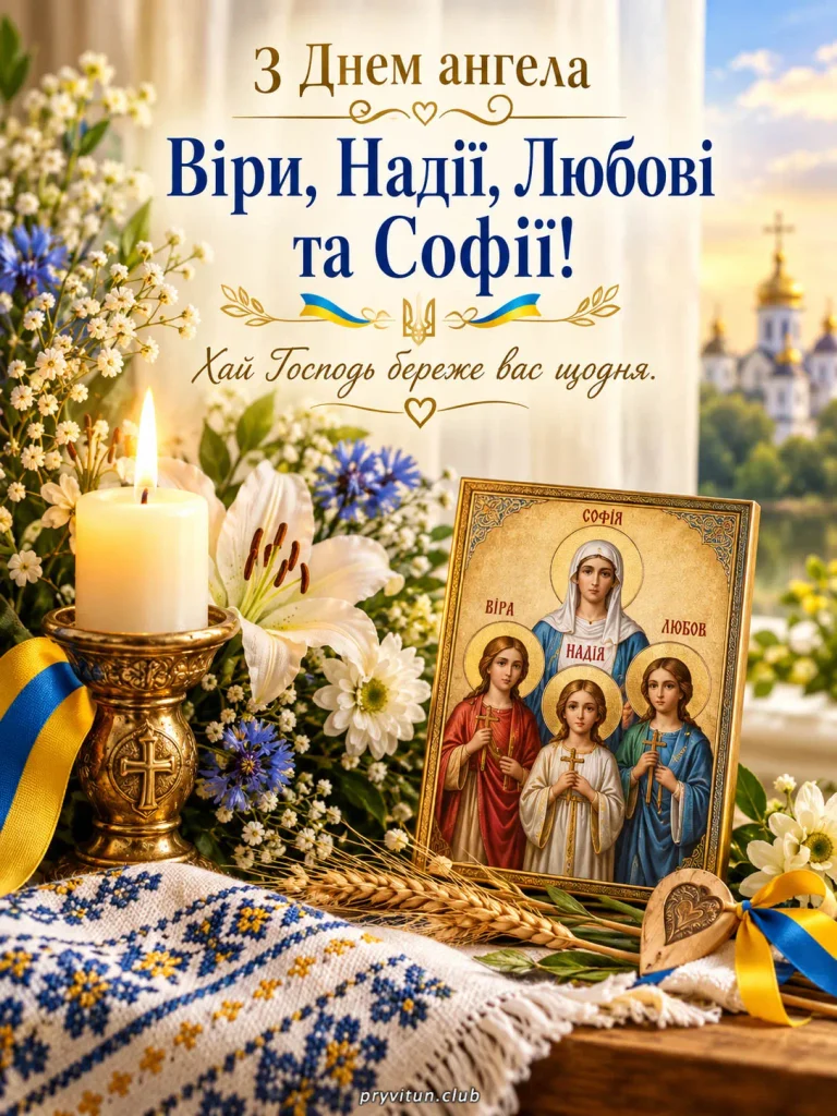 Найкращі побажання Любові з іменинами