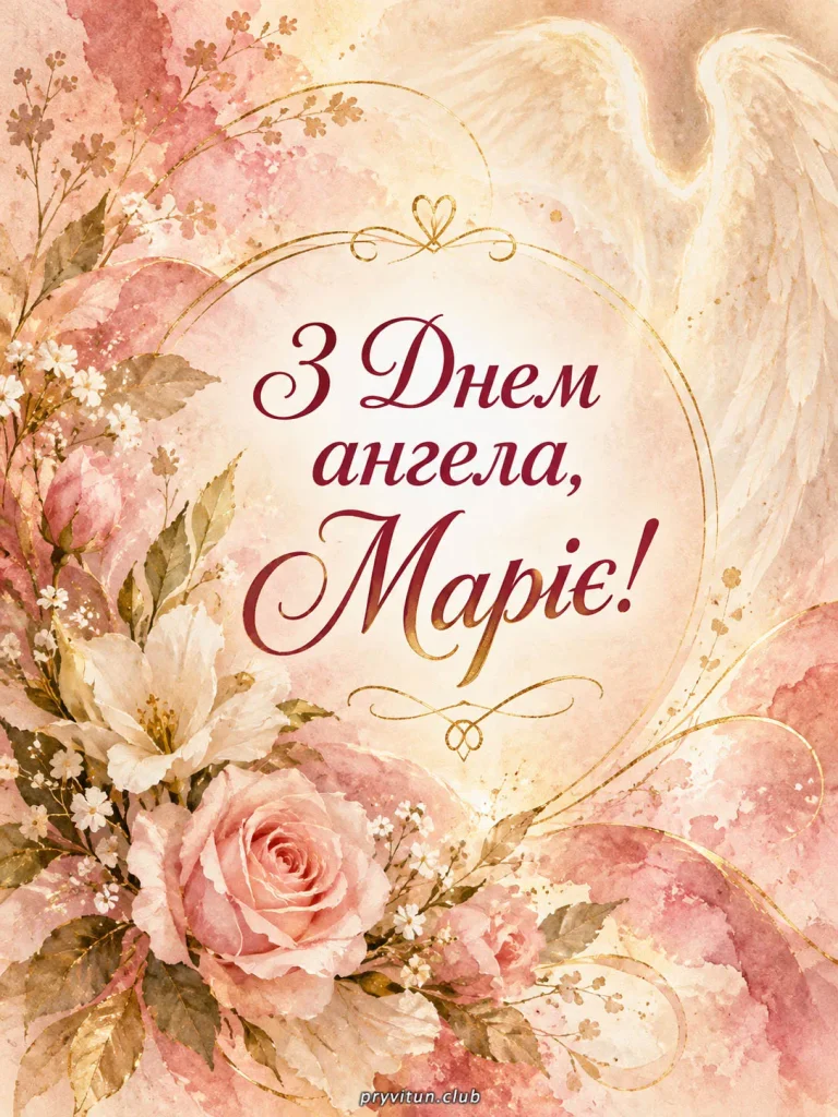 Найкращі побажання Марії з іменинами