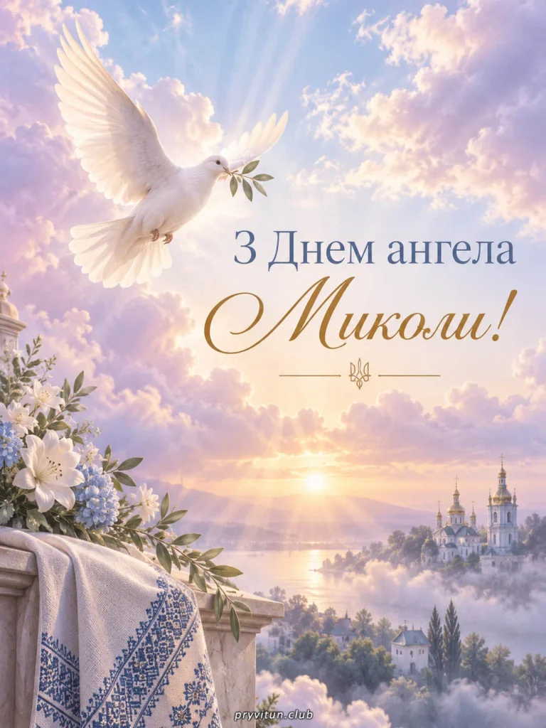 Найкращі побажання Миколі з іменинами