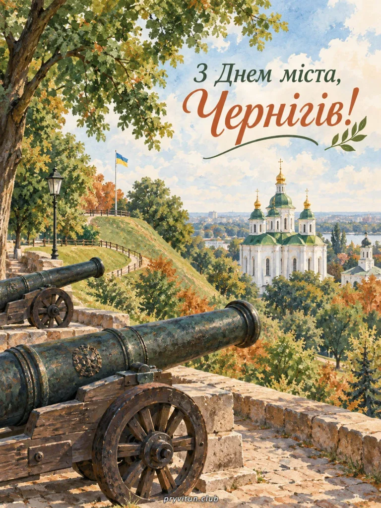 Найкращі побажання рідному Чернігову