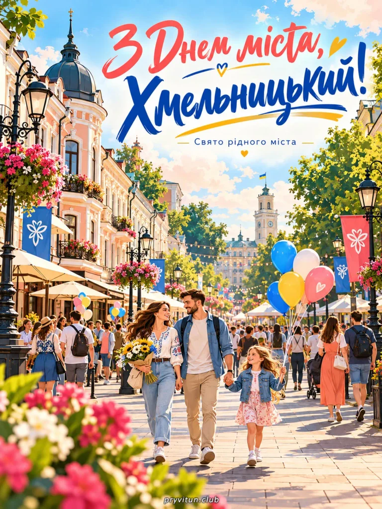 Найкращі побажання рідному Хмельницькому