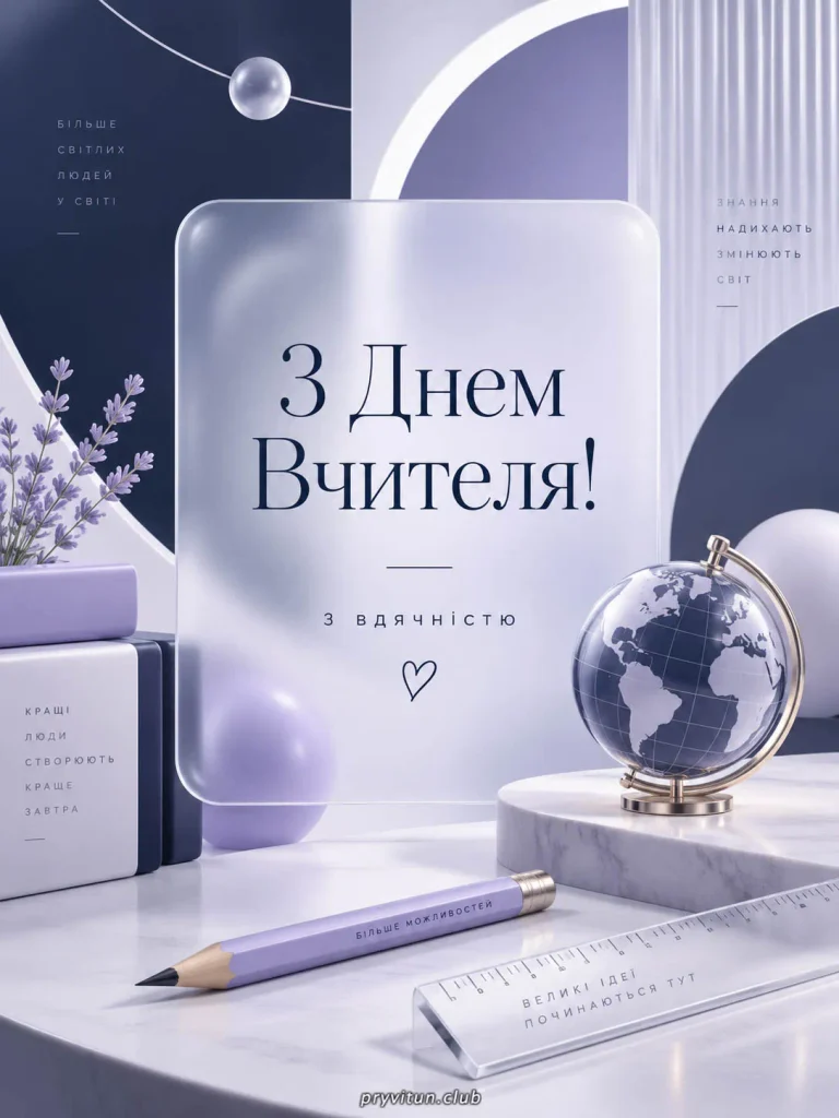 Натхнення та успіхів у вчительській праці