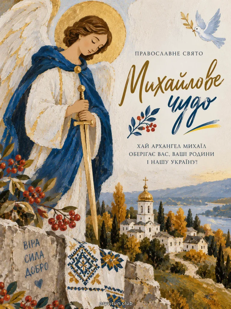 Нехай Архистратиг Михаїл береже ваш дім