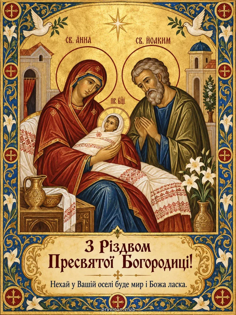 Нехай Богородиця оберігає вашу родину