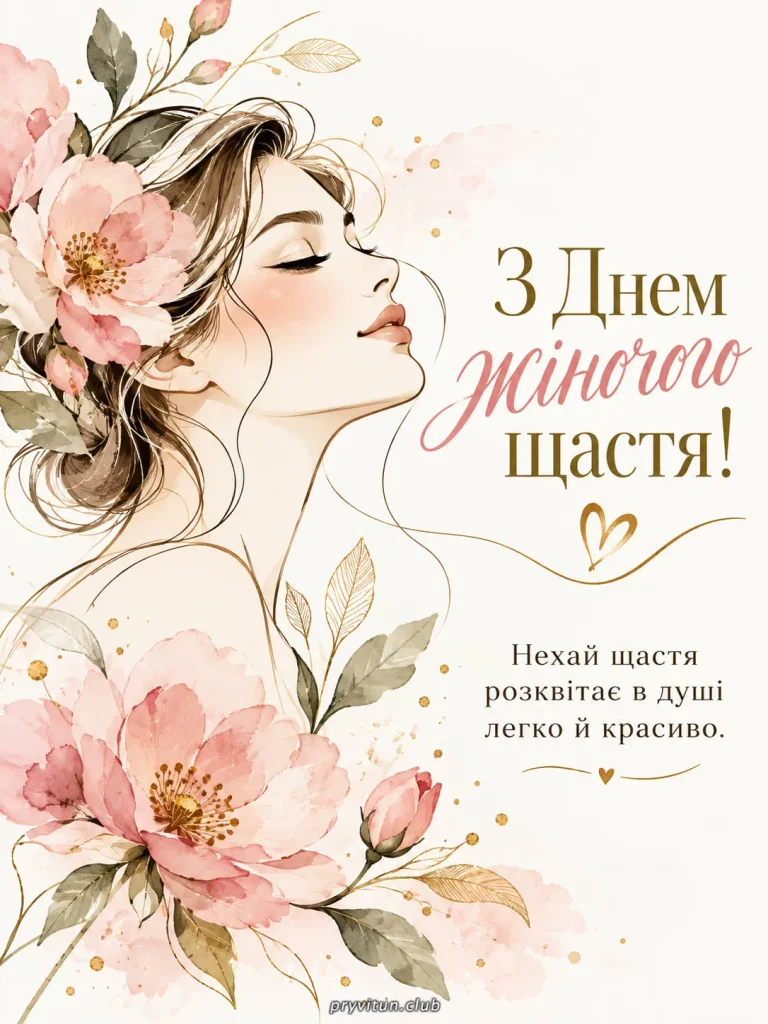 Нехай кожен день дарує жіноче щастя