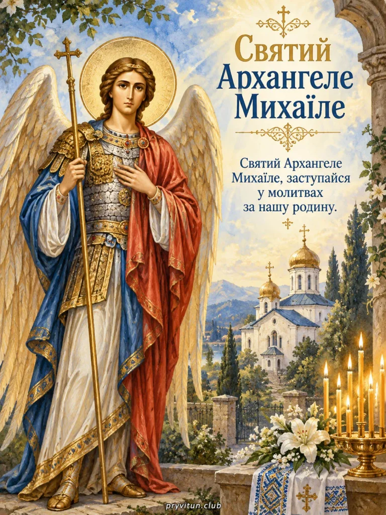 Нехай небесний воїн Михаїл завжди оберігає