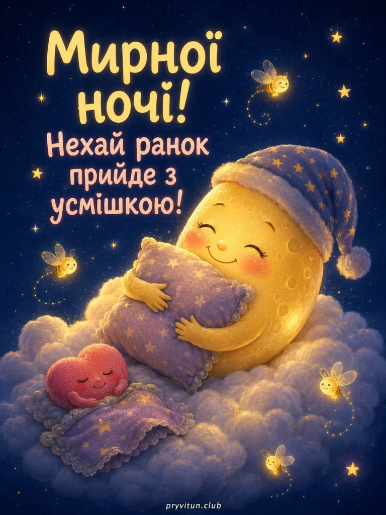 Нехай ніч буде доброю та спокійною